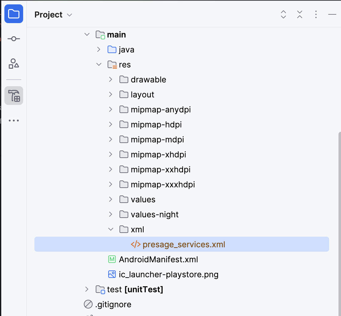 xml file location in repo